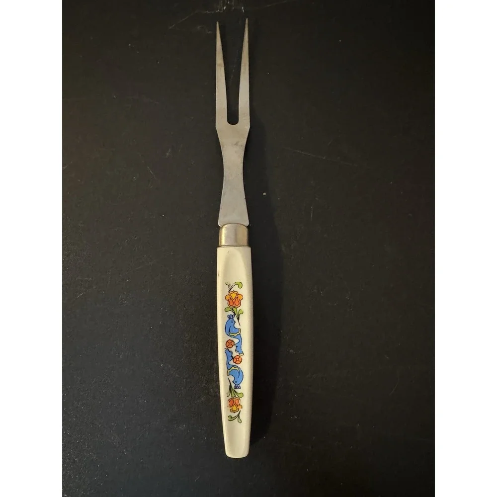 Vintage Ecko Meat Carving Fork Spice of Life Stainless Steel